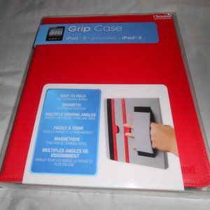 NEW isound by DreamGear red ipad 3rd generation ipad2 grip case sleep/wake 🎁